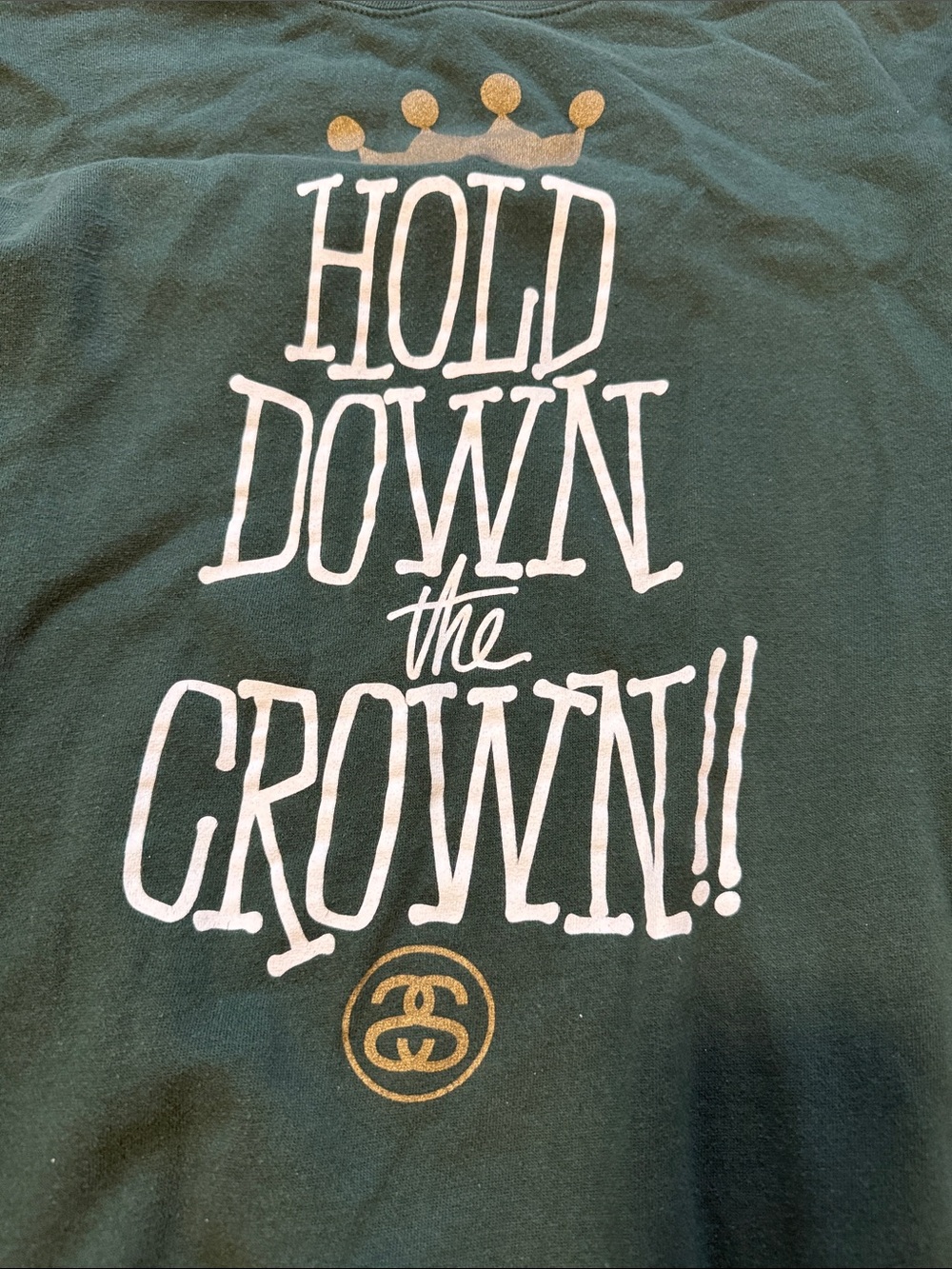 Stussy Green Graphic Sweatshirt - Hold Down The Crown - Picture 3 of 6